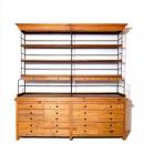 【KENAS】ケナス メッシュドダブル カップボード 古材/アイアン インダストリアル シェルフ