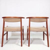 青林製作所 チーク材ダイニングチェア2脚/ヴィンテージ ジャパニーズモダン 検)日田工芸 山品木工