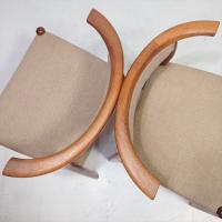 青林製作所 チーク材ダイニングチェア2脚/ヴィンテージ ジャパニーズモダン 検)日田工芸 山品木工