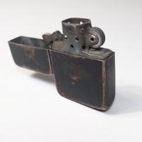ZIPPO WW2 ヴィンテージ ブラッククラックル 3バレル 米軍 ミリタリー WWⅡ