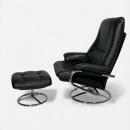 FRANCE BED(フランスベッド)　取扱 ヴィンテージ レザーパーソナルチェア/オットマンセット