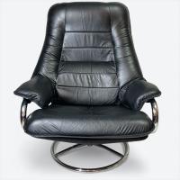 FRANCE BED(フランスベッド)　取扱 ヴィンテージ レザーパーソナルチェア/オットマンセット