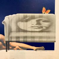 三尾公三(みお こうぞう)/KOZO MIO「night」AP版 シルクスクリーン/直筆サイン