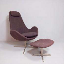 デンマーク【Theca】テカ marina(マリーナ)ハイバックラウンジチェア/オットマン 北欧