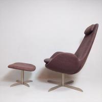 デンマーク【Theca】テカ marina(マリーナ)ハイバックラウンジチェア/オットマン 北欧