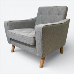 カリモク60【karimoku60】 ロビーチェア1シーター [廃盤カラー生地ミストグレー/] U36210ZE