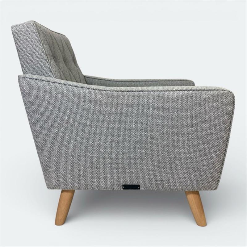 カリモク60【karimoku60】 ロビーチェア1シーター [廃盤カラー生地ミストグレー/] U36210ZE