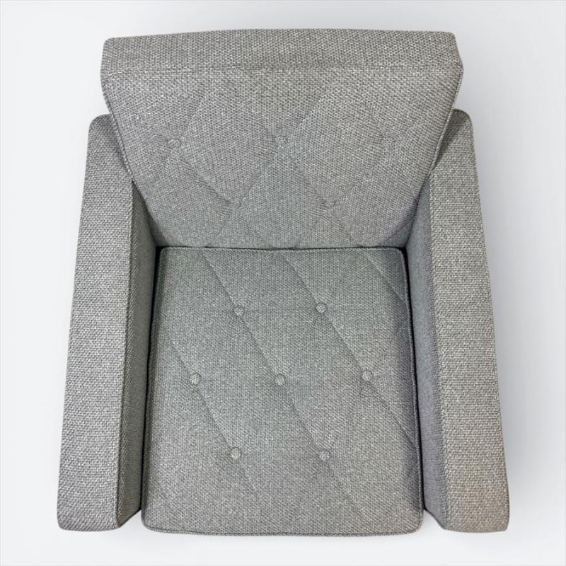 カリモク60【karimoku60】 ロビーチェア1シーター [廃盤カラー生地ミストグレー/] U36210ZE