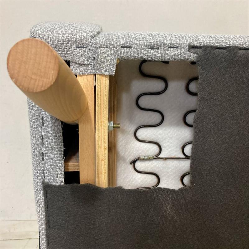 カリモク60【karimoku60】 ロビーチェア1シーター [廃盤カラー生地ミストグレー/] U36210ZE