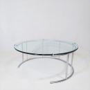 フクラ【HUKLA】TMRC ガラステーブル [フレーム廃盤カラー] センター ラウンド サークル ローテーブル