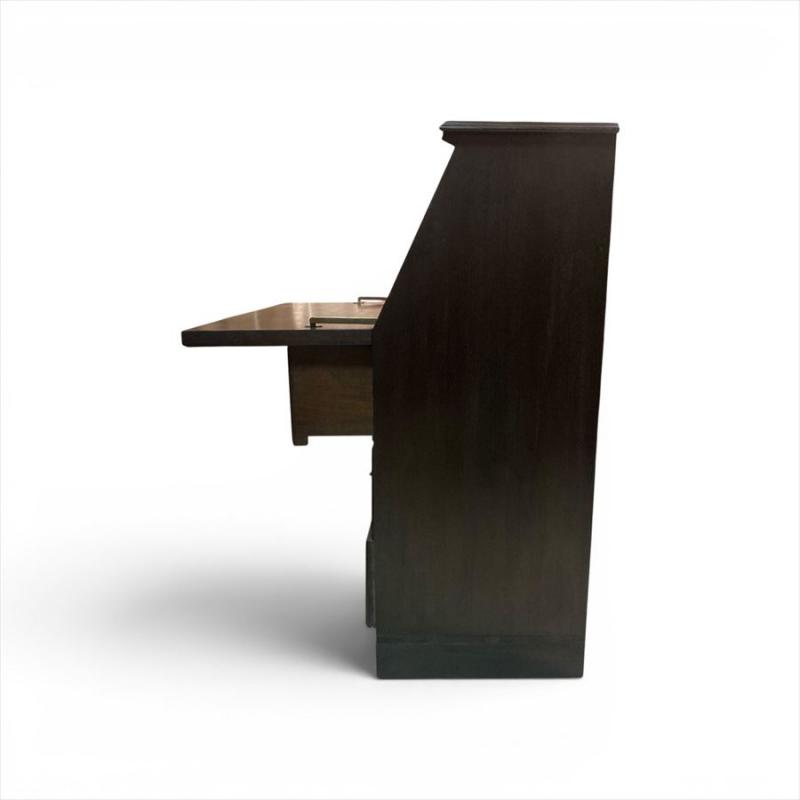 ヴィンテージ ライティングビューロー ナラ無垢材 デスク 机