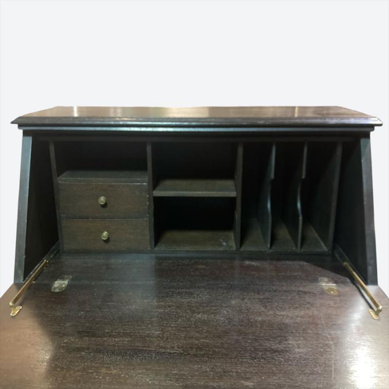 ヴィンテージ ライティングビューロー ナラ無垢材 デスク 机