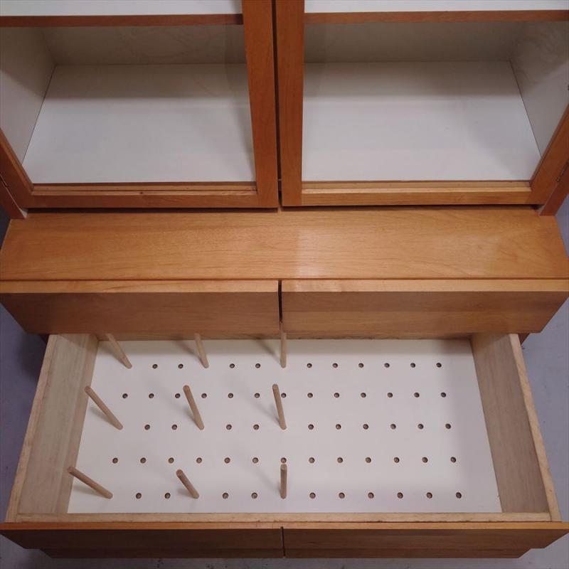 【unico】ウニコ TUO (トゥオ) カップボード [廃盤品] アルダー材 食器棚 広松木工
