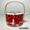 マリメッコ【marimekko】 unikko(ウニッコ)ティーポット/700ml マイヤ・イソラ