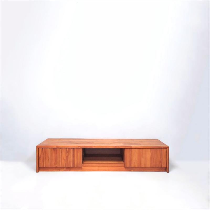 ウニコ【unico】BREATH(ブレス) AVローボード W1600 [廃盤品] チーク 無垢材 TVボード テレビ台