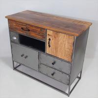 ドイツ【KARE】カレ メブサオショートキャビネット 天然木×スチール