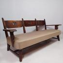 神戸 永田良介商店 ナラ材 タツ型ソファ 楢 オーク 無垢材 洋家具 肘掛け長椅子