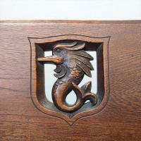 神戸 永田良介商店 ナラ材 タツ型ソファ 楢 オーク 無垢材 洋家具 肘掛け長椅子