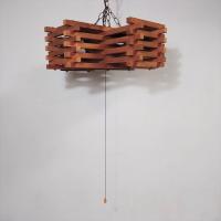 ヤマギワ【yamagiwa】木製シェード4灯ペンダントライト ヴィンテージ ジャパニーズモダン