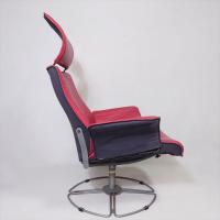 北欧 デンマーク【KEBE】ケべ パーソナルチェア/KE-04・レッド 本革/レザー