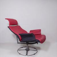 北欧 デンマーク【KEBE】ケべ パーソナルチェア/KE-04・レッド 本革/レザー